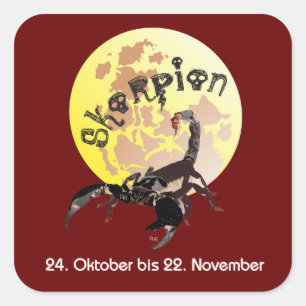 Skorpion 24. Oktober bis 22. November Aufkleber