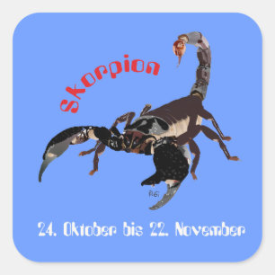 Skorpion 24. Oktober bis 22. November Aufkleber