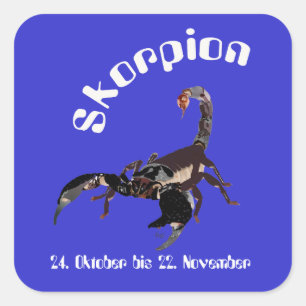 Skorpion 24. Oktober bis 22. November Aufkleber