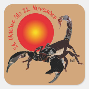 Skorpion 24. Oktober bis 22. November Aufkleber