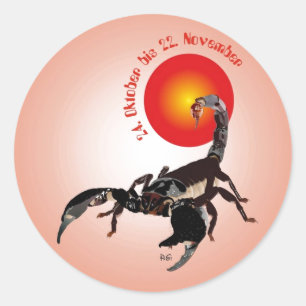 Skorpion 24. Oktober bis 22. November Aufkleber