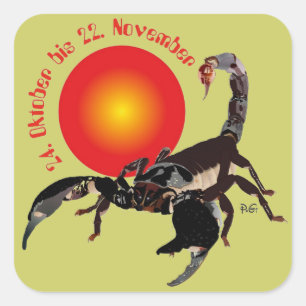 Skorpion 24. Oktober bis 22. November Aufkleber