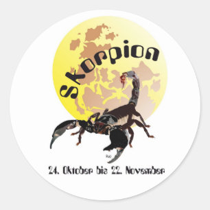 Skorpion 24. Oktober bis 22. November Aufkleber