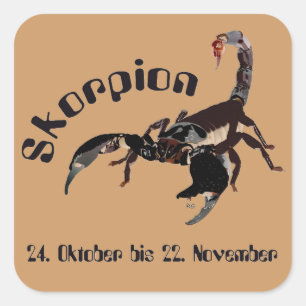 Skorpion 24. Oktober bis 22. November Aufkleber