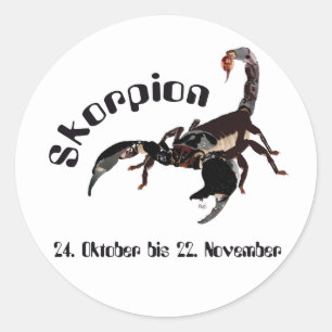 Skorpion 24. Oktober bis 22. November Aufkleber