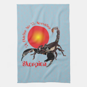 Skorpion 24. Oktober bis 22. November Geschirrtuch