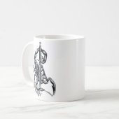 Skorpion, 3D-Illustrations-T - Shirt Trucker Hat H Kaffeetasse (Vorderseite Links)