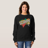 Skorpion 90er Horoskop Sternzeichen Astrologie Sweatshirt (Vorne ganz)