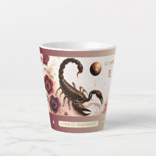 Skorpion-Anemone-Art-Nouveau-Latte-Mug klein Milchtasse