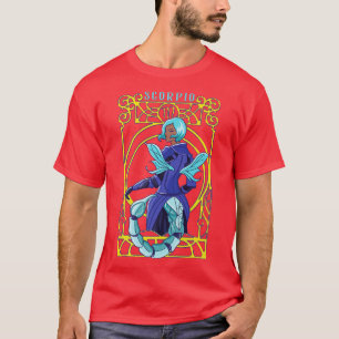 Skorpion Anime Geburtstag Fee Feen Skorpion Schwar T-Shirt