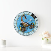 Skorpion astrologisches Anzeichen von zodiac Große Wanduhr (Zuhause)