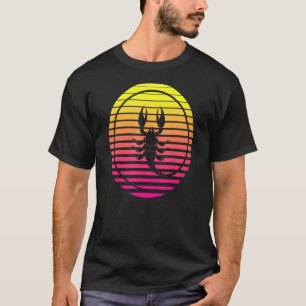 Skorpion auf der Retro Sun Skorpion Sun T-Shirt