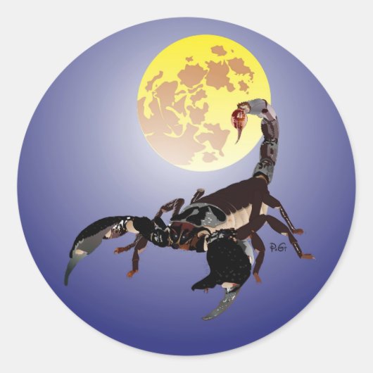 Skorpion Aufkleber (Vorderseite)
