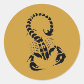 Skorpion-Aufkleber Runder Aufkleber (Vorderseite)