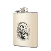 Skorpion Crescent Moon Astrologie Zodiac Scorpio Flachmann (Links)