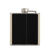 Skorpion Crescent Moon Astrologie Zodiac Scorpio Flachmann (Rückseite)