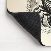 Skorpion Crescent Moon Astrologie Zodiac Scorpio Mousepad (Ecke)