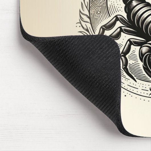 Skorpion Crescent Moon Astrologie Zodiac Scorpio Mousepad (Ecke)