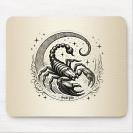 Skorpion Crescent Moon Astrologie Zodiac Scorpio Mousepad