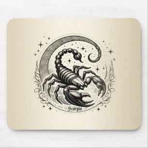 Skorpion Crescent Moon Astrologie Zodiac Scorpio Mousepad
