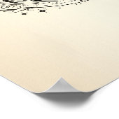 Skorpion Crescent Moon Astrologie Zodiac Scorpio Poster (Ecke)