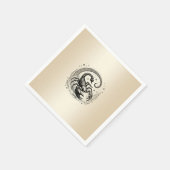 Skorpion Crescent Moon Astrologie Zodiac Scorpio Serviette (Ecke)