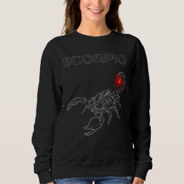 Skorpion Darkle Astrologie | Minimal Okkulter Tier Sweatshirt