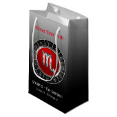 Skorpion - das das Horoskop-Symbol des Skorpions Kleine Geschenktüte (Vorderseite Schrägansicht)