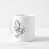 Skorpion das Skorpionsstern- oder -geburtszeichen Kaffeetasse (Vorderseite Links)