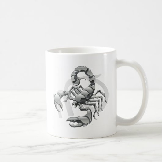 Skorpion das Skorpionsstern- oder -geburtszeichen Kaffeetasse (Rechts)