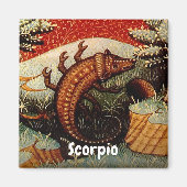 Skorpion das Sternzeichen Geburtstag Magnet (Vorne)