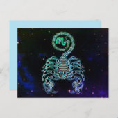 Skorpion der Skorpion zodiac Postkarte (Vorne/Hinten)