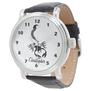 Skorpion Design Personalisiert Armbanduhr