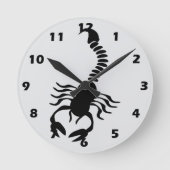 Skorpion Design Runde Wanduhr (Vorderseite)