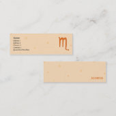 Skorpion - dünn mini visitenkarte (Vorne/Hinten)