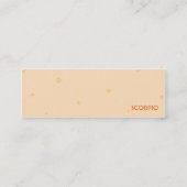 Skorpion - dünn mini visitenkarte (Rückseite)