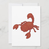 Skorpion Einladung (Vorderseite)