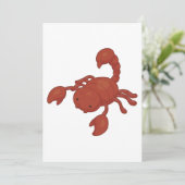 Skorpion Einladung (Stehend Vorderseite)