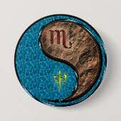 Skorpion & Erdaffe Button (Vorderseite)