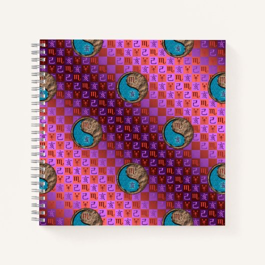 Skorpion & Erdboar Notizblock (Vorderseite)