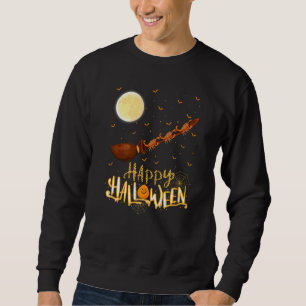 Skorpion Fahrt Hexe Schrotflinte Skorpion Hallowee Sweatshirt