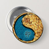 Skorpion & Feuer Kaninchen Button (Vorne & Hinten)