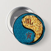 Skorpion & Feuer Tiger Button (Vorne & Hinten)