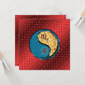 Skorpion & Feuer-Tiger Karte (Vorderseite/Rückseite Beispiel)