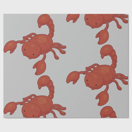 Skorpion Geschenkpapier (Flach)