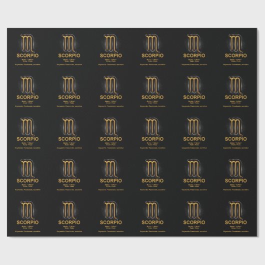 SKORPION GESCHENKPAPIER (Flach)