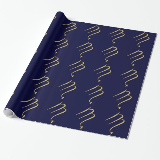 Skorpion - Gold Geschenkpapier (Ungerollt)