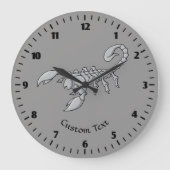 Skorpion Große Wanduhr (Vorderseite)