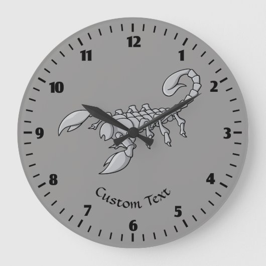 Skorpion Große Wanduhr (Vorderseite)