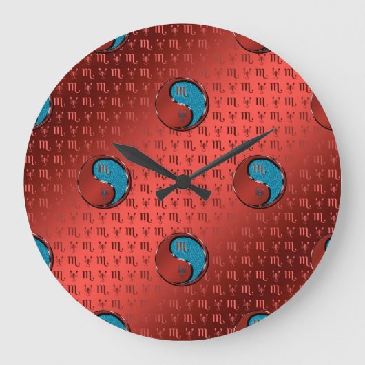 Skorpion Große Wanduhr (Vorderseite)